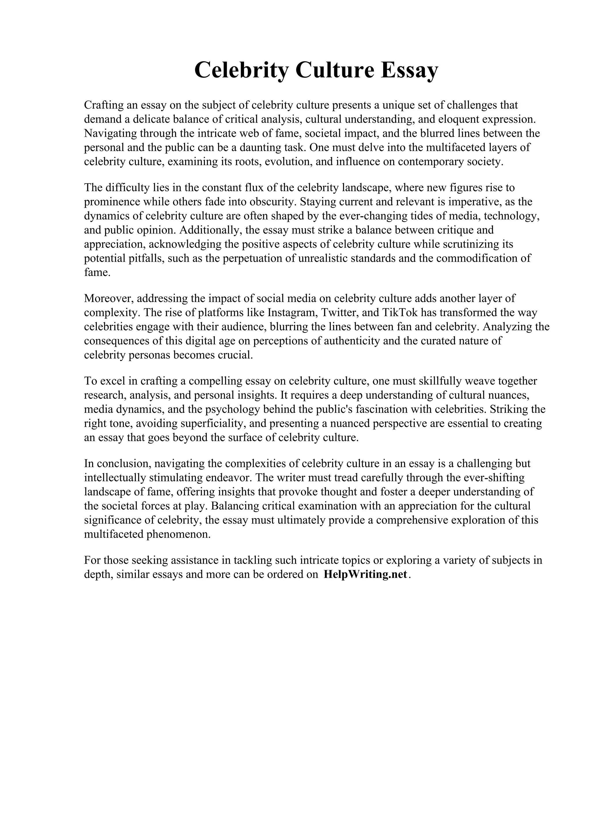 <b>Celebrity Culture</b> Essay.pdf