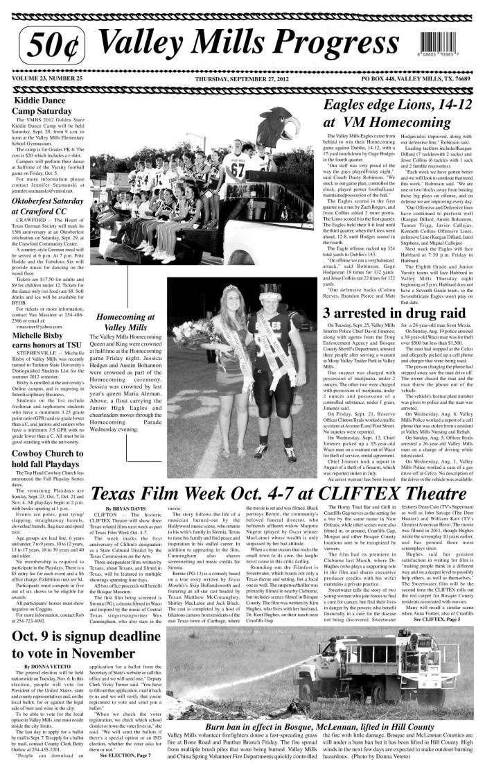 Valley Mills Progress (Valley Mills, Tex.), Vol. 23, No. 25, Ed. 1 ...