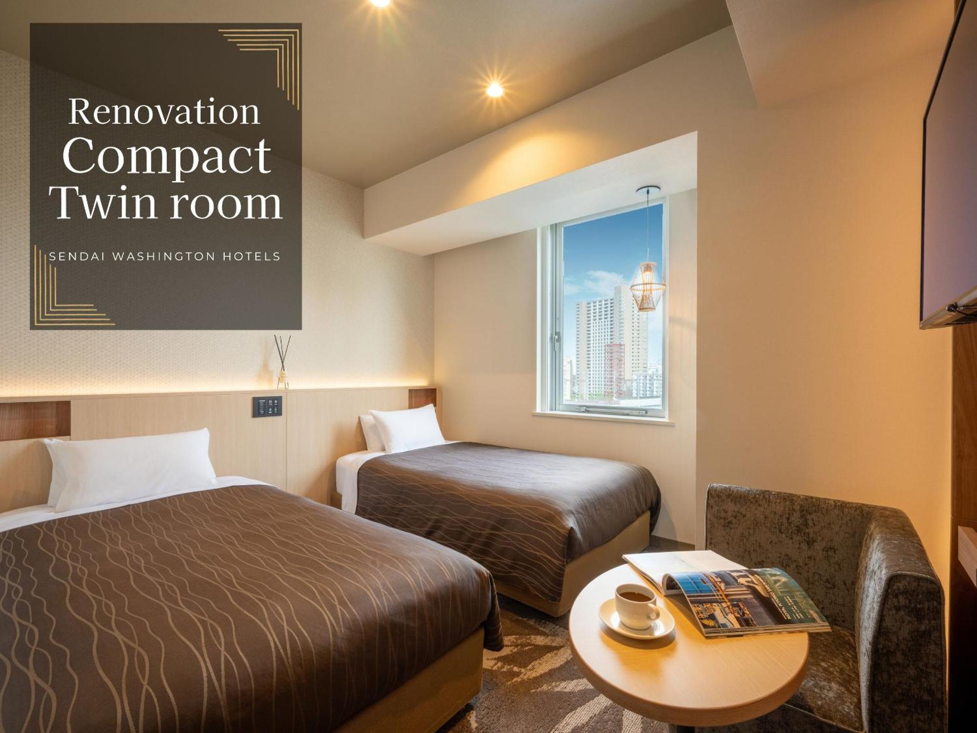 Renovated Compact Twin Room Non-smoking