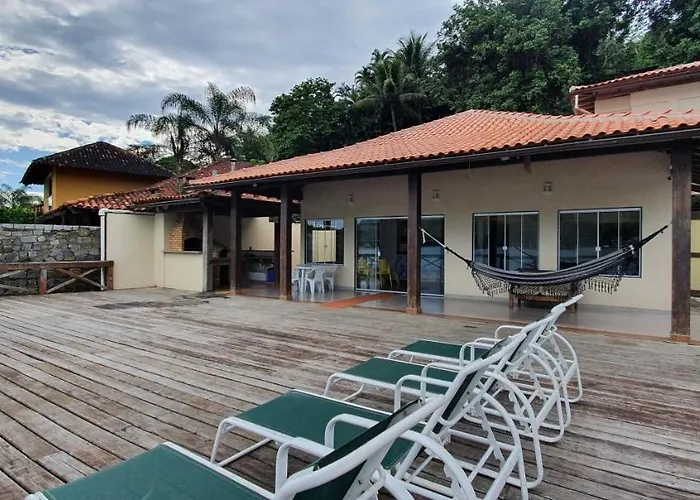 Casa Beira Mar Com Deck Em Angra Dos Reis