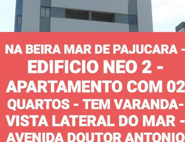 NA BEIRA MAR DE PAJUCARA - EDIFICIO NEO 2 - APARTAMENTO COM 02 QUARTOS - TEM VARANDA- VISTA LATERAL DO MAR - AVENIDA DOUTOR ANTONIO GOUVEIA 1081- CONSUMO ELETRICO É PAGO No CKECK-OUT 1KWH É 1, 35 REIAS