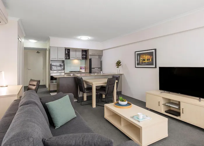 Centraal gelegen hotel: Oaks Brisbane River City Suites