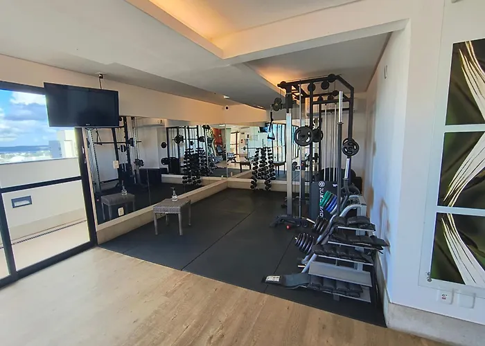 Hotel de luxo Apenas: Flat particular com varanda, garagem e wi-fi no Hotel Grand Mercure