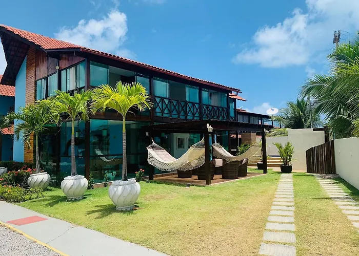 Hotel que aceita animais de estimação: Village Praia dos Carneiros 3 com 6 quartos e Hidro