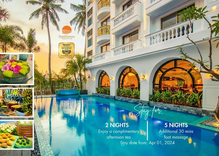 Hot Tub in Room Grand Sunrise Palace Hoi An- A Luxury Indochine & Spa